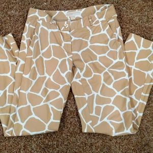 Tan and cream pattern pants excellent condition Michael kors size 0